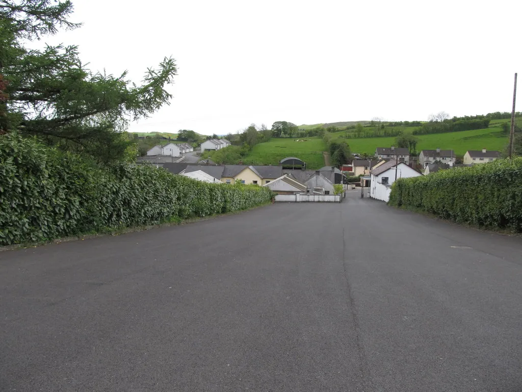 Photo showing: The drive and car park of St Laurence O'Toole's Church, Belleek
