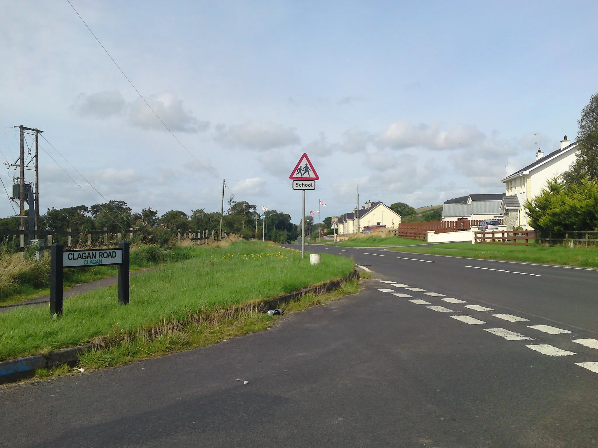Photo showing: Clagan Road in Sraidarran, Londonderry, Northern Ireland