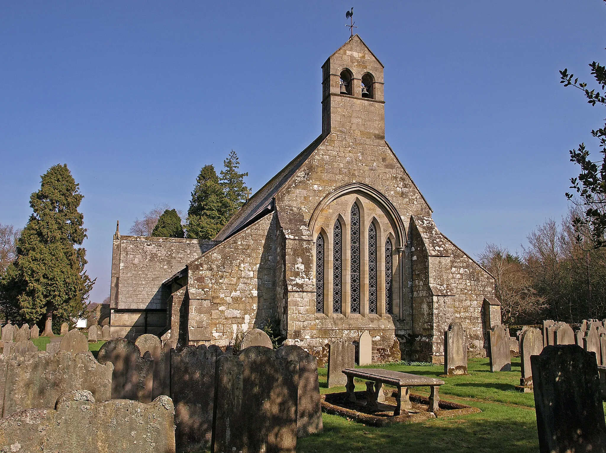 Photo showing: St. Mungo's Church, Simonburn, near to Simonburn, Northumberland, Great Britain.
The present building is mainly thirteenth century with eighteenth and nineteenth century restorations. St. Mungo Link