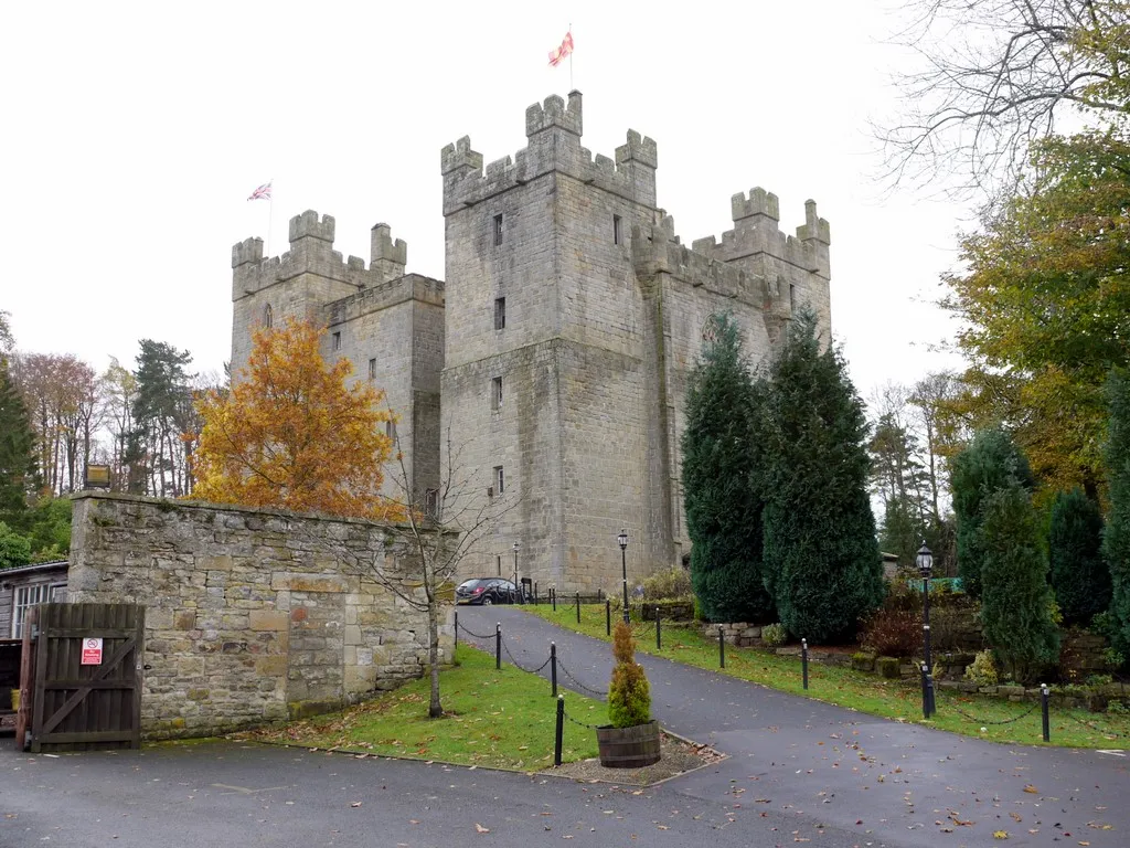 Photo showing: Langley Castle from the north-east