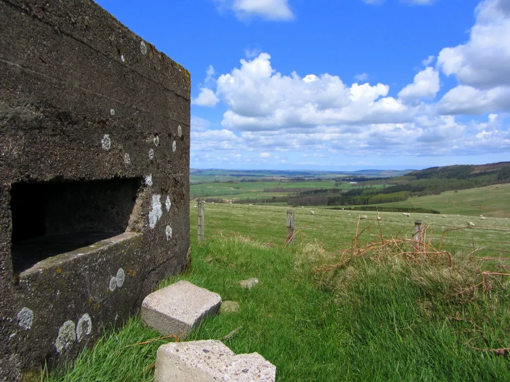 Photo showing: View from north pillbox, Bewick Hill