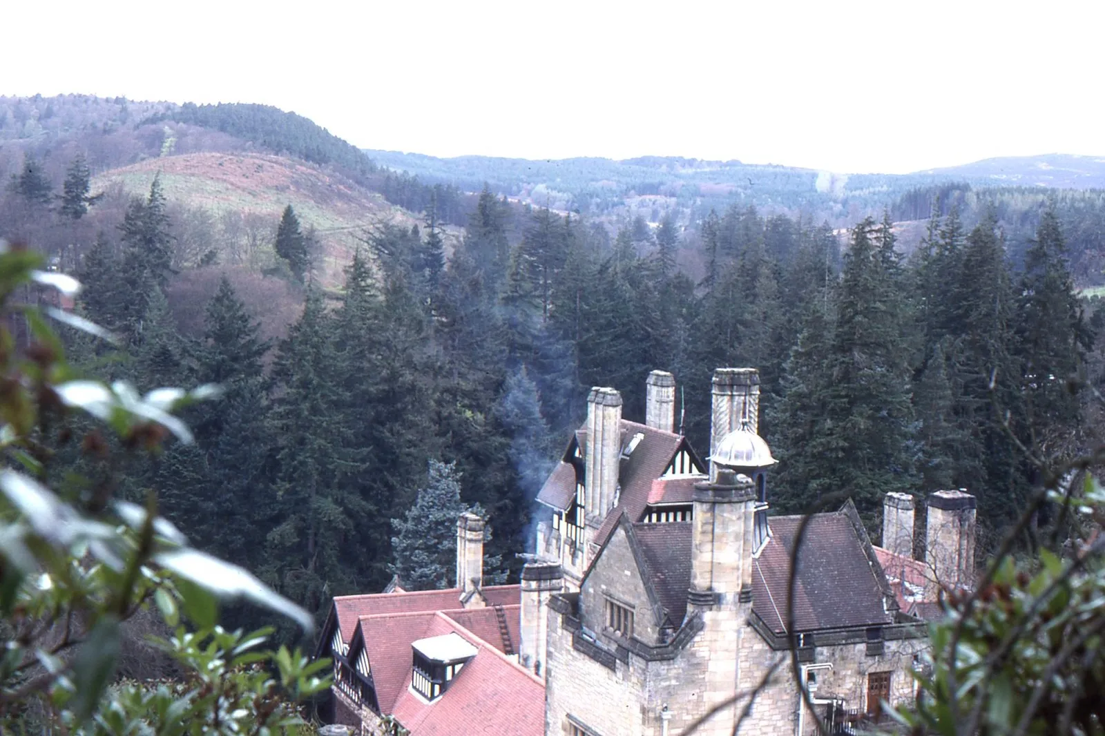 Photo showing: Cragside House from above