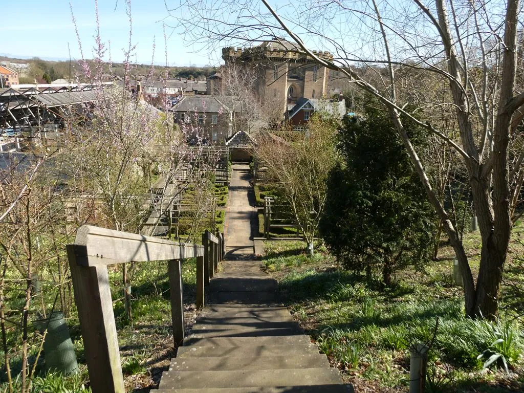Photo showing: Steps in Carlisle Park