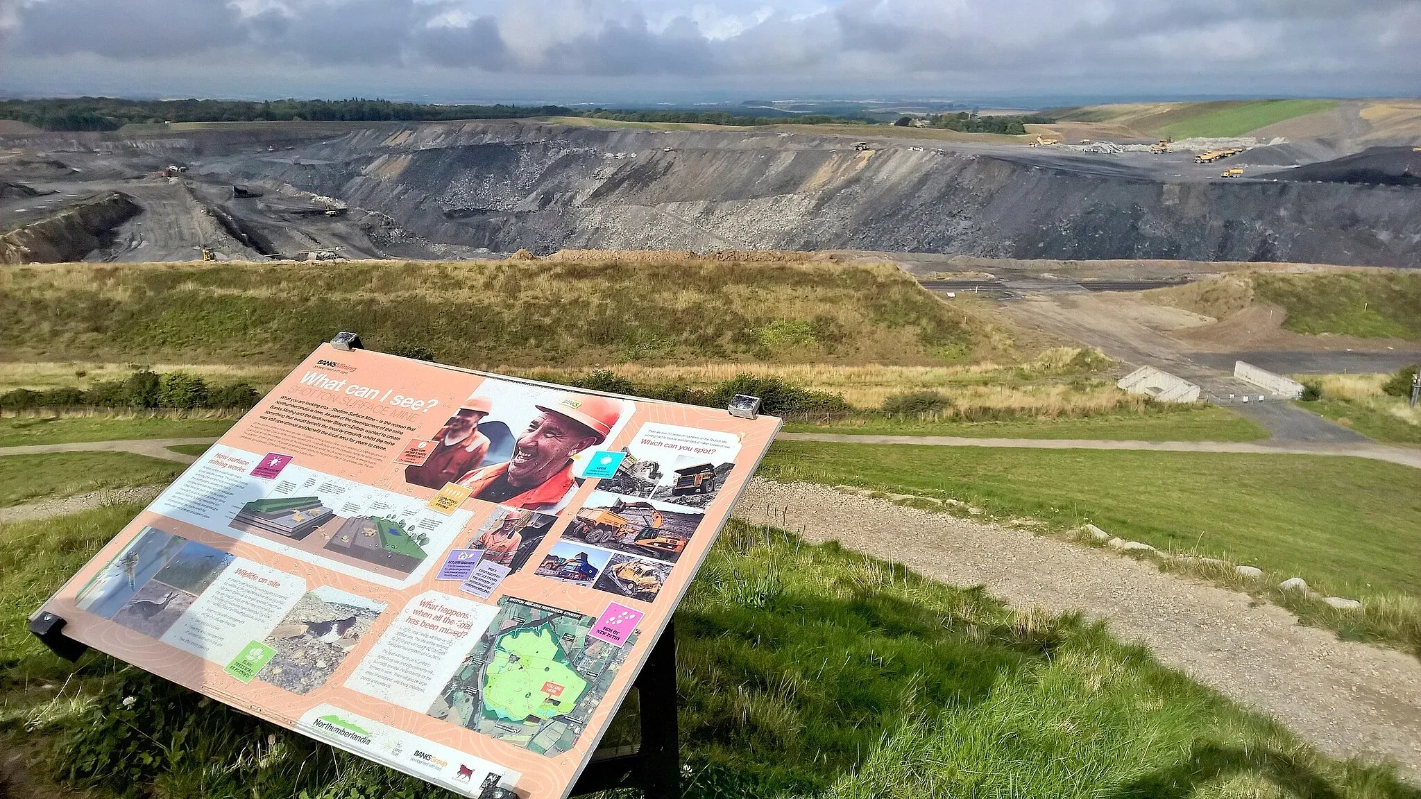 Photo showing: Shotton opencast coal workings
