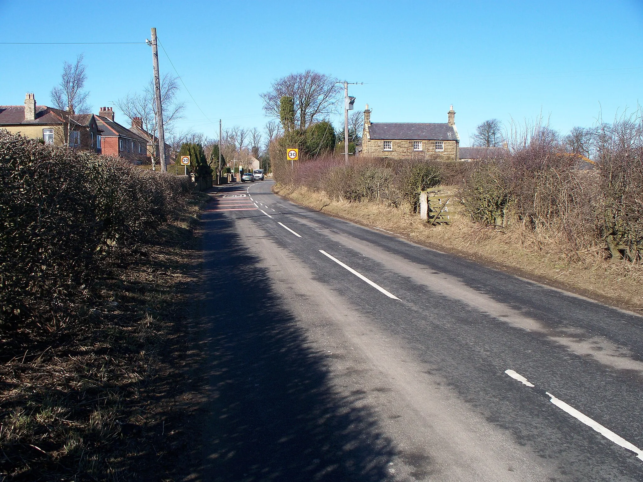 Photo showing: West Thirston On the B6345 from East Thirston