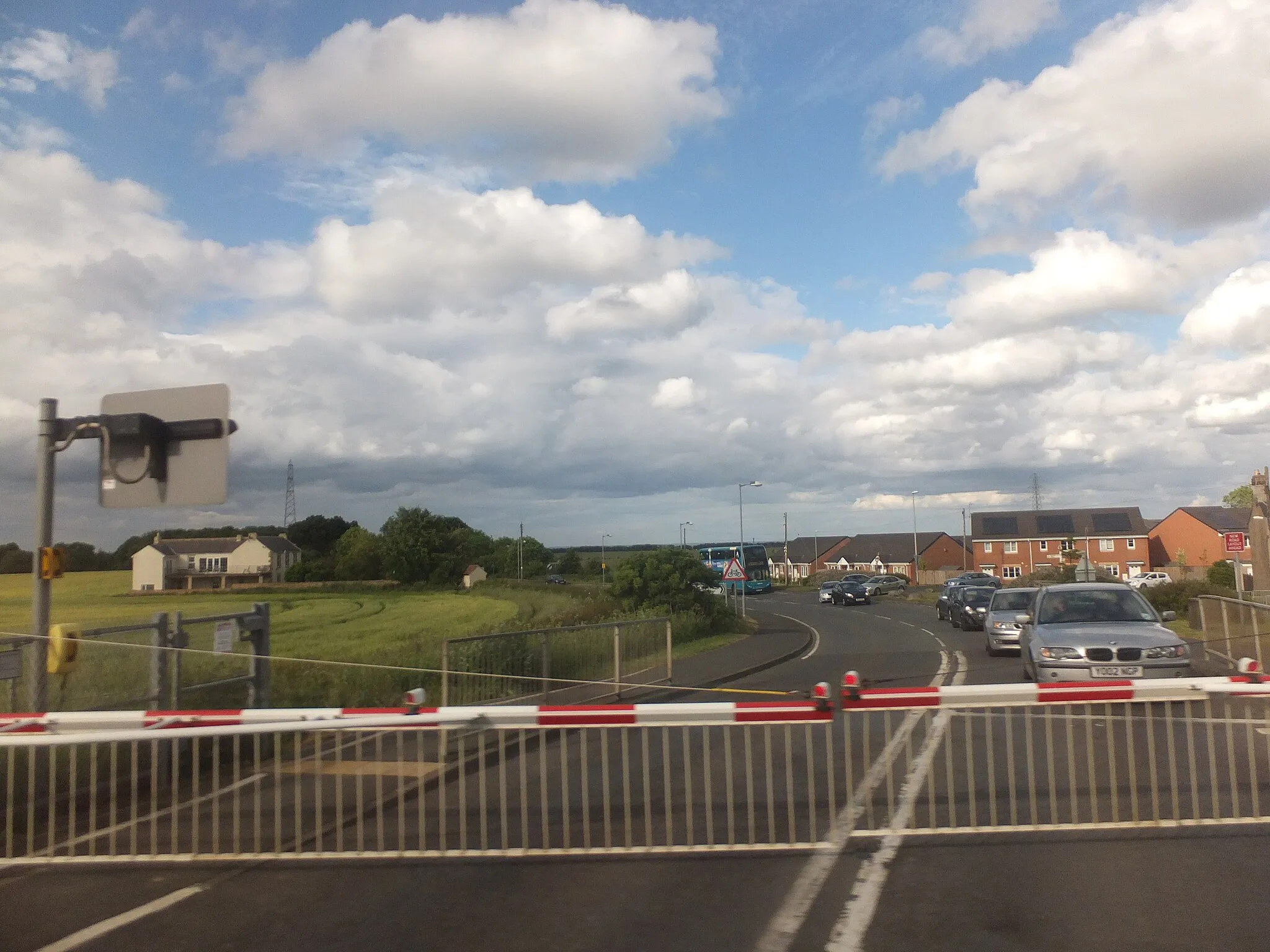 Photo showing: Level crossing, Widdrington Station