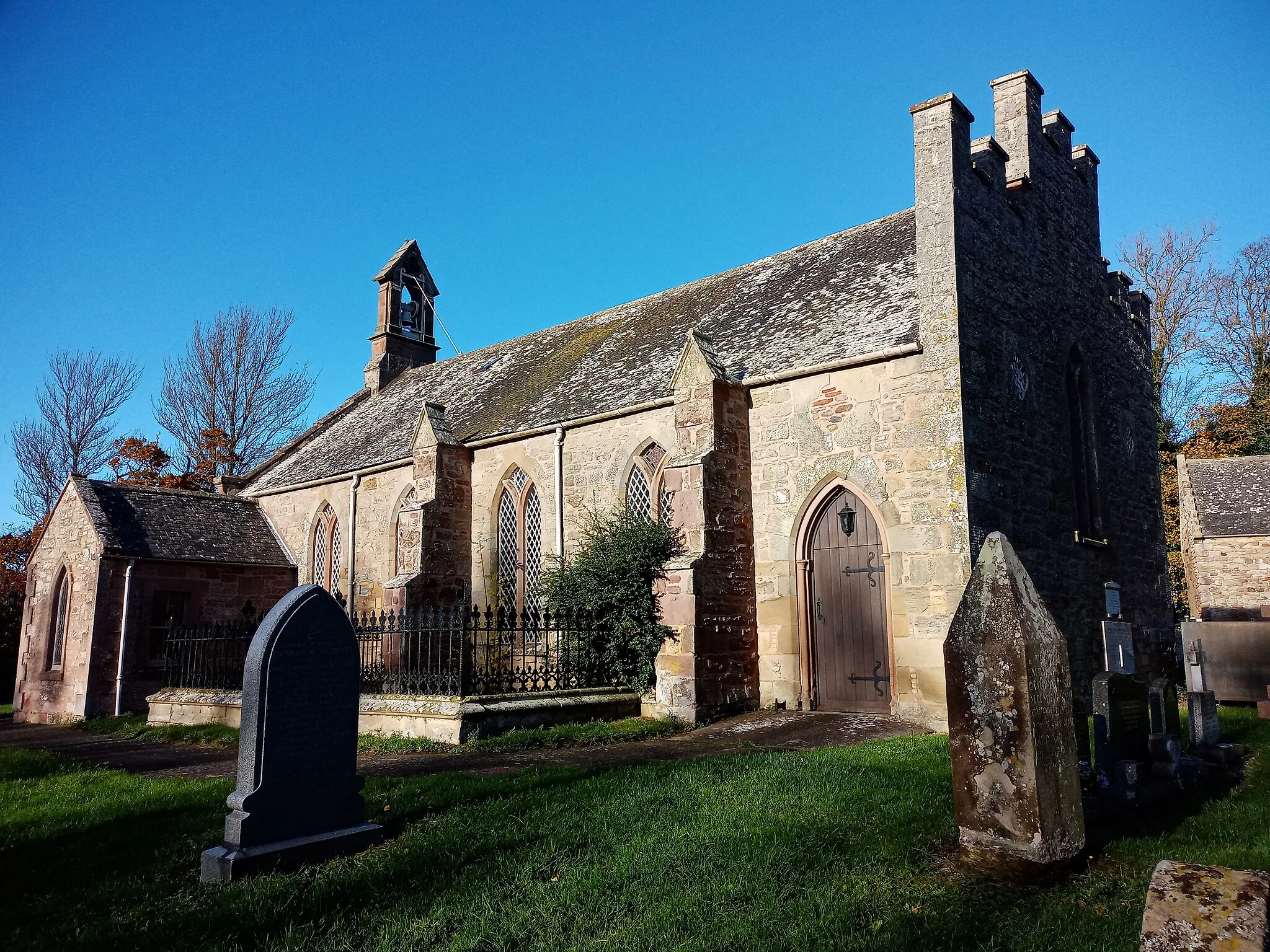 Photo showing: Foulden Parish Church (church building in Scottish Borders, Scotland, UK)