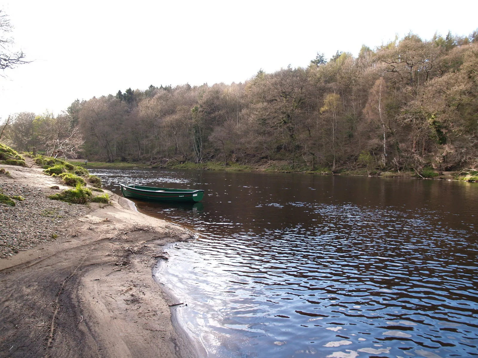 Photo showing: Bend on the River Tyne downstream of Riding Mill