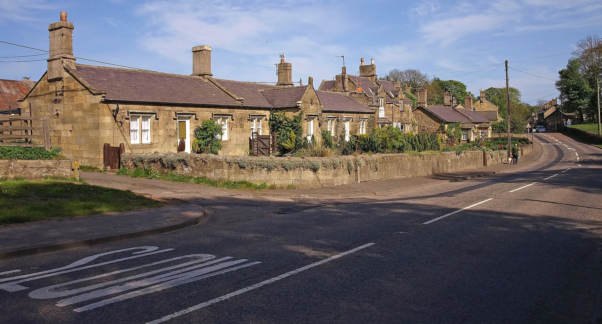 Photo showing: Denwick village