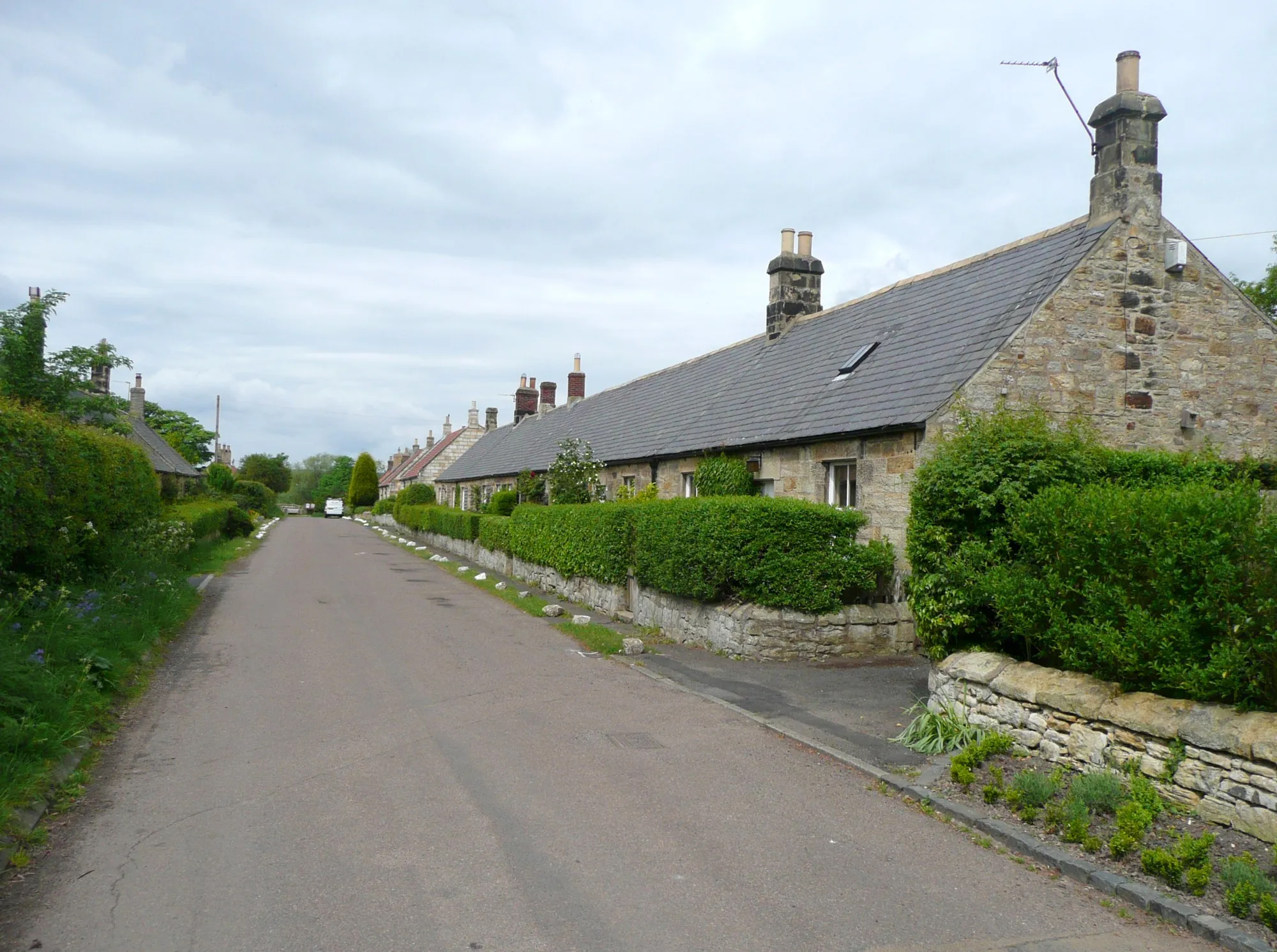 Photo showing: The main street of Guyzance village