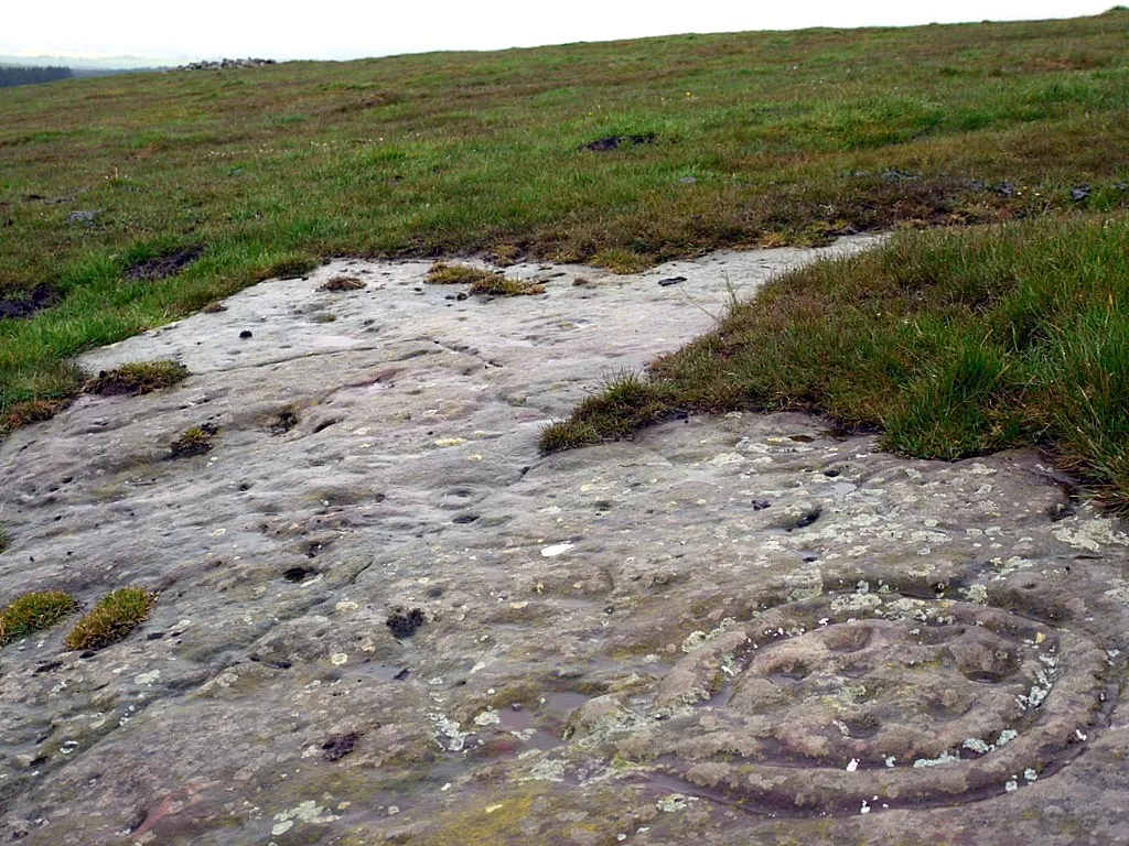 Photo showing: 'The Ringses 1b', prehistoric rock art