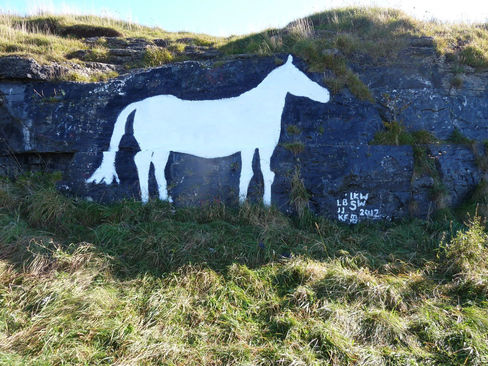 Photo showing: Picture of Cleadon Hills White Horse