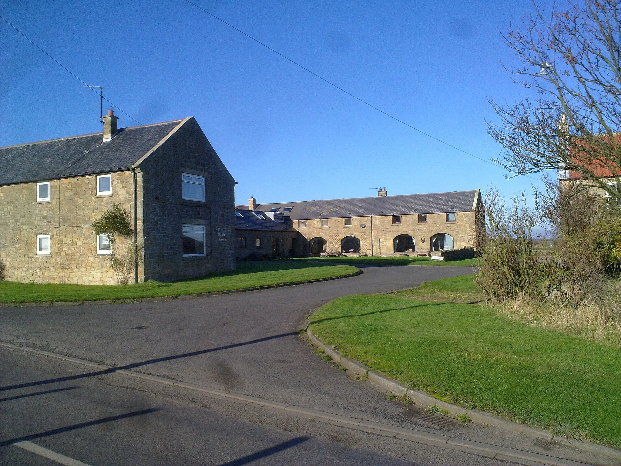 Photo showing: Converted farm buildings at Druridge