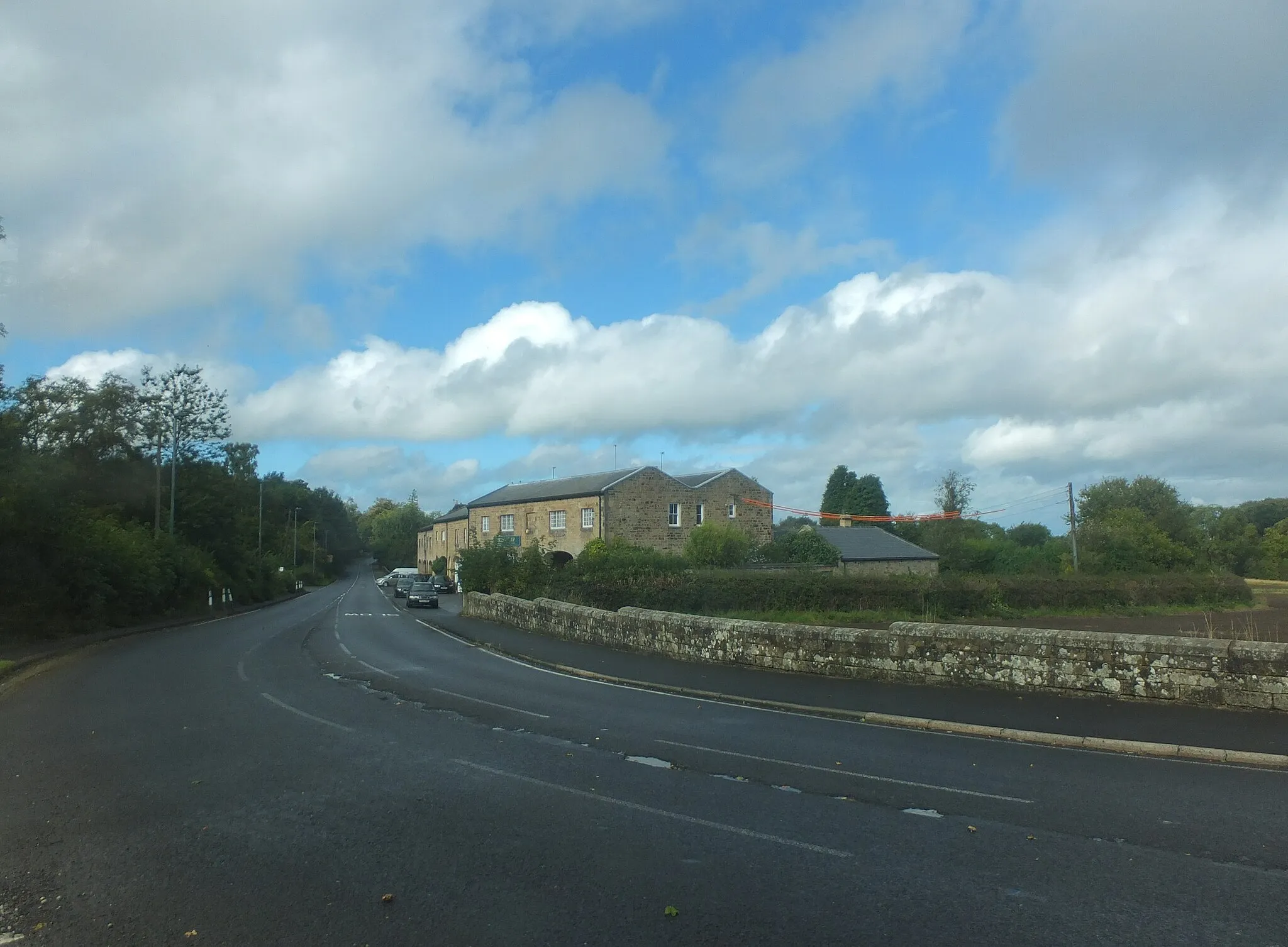 Photo showing: The A696 at Belsay