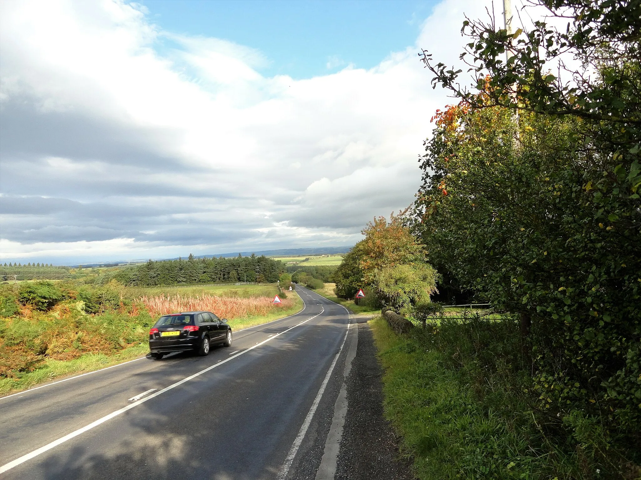 Photo showing: A68 north of Kiln Pit Hill