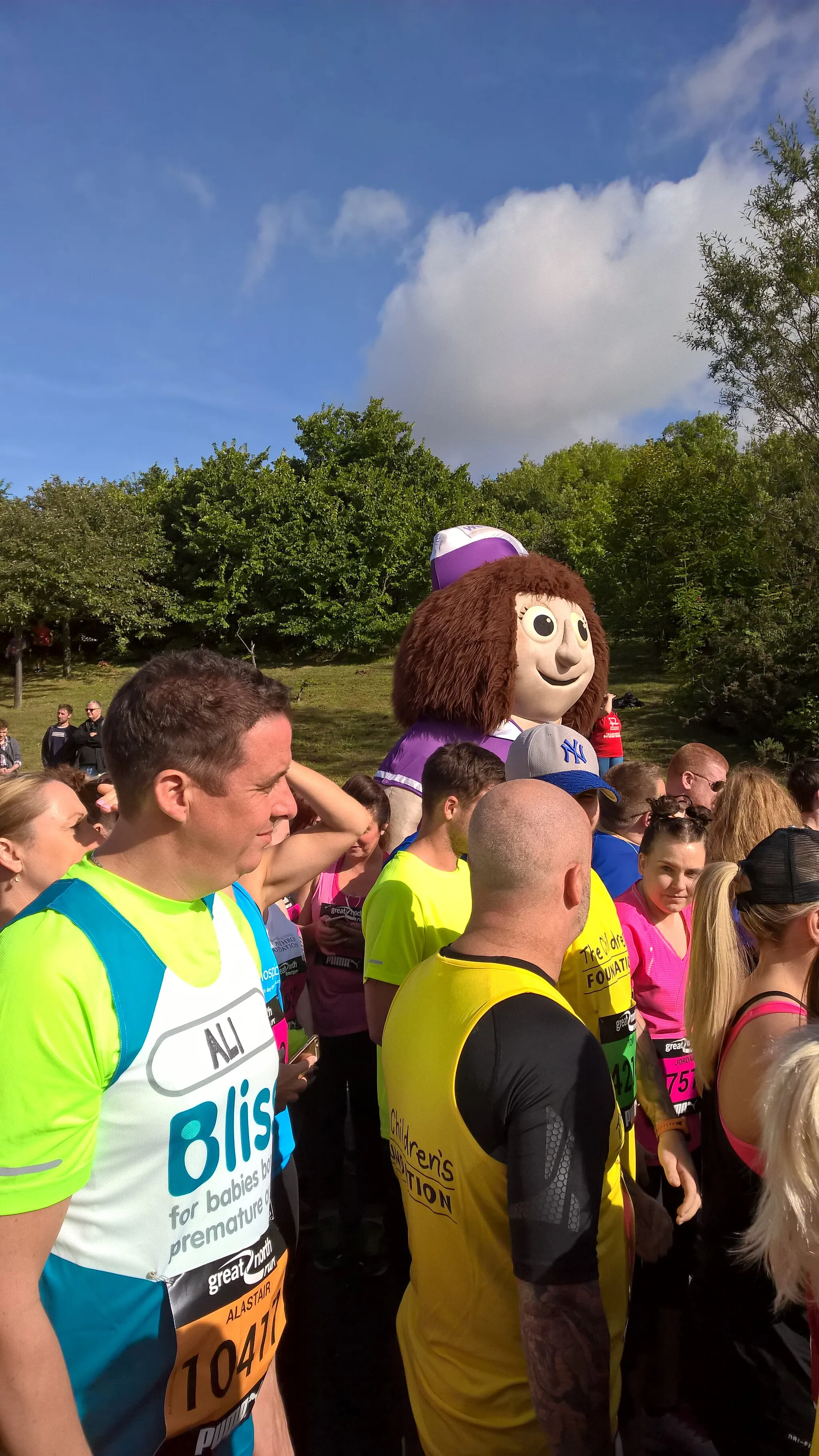 Photo showing: Great North Run 2016, before the start