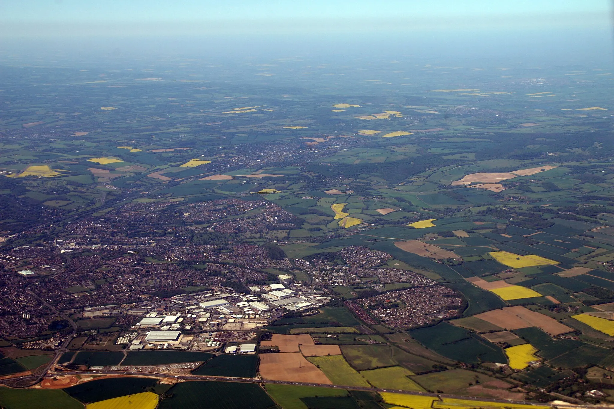 Photo showing: Aerial view of Hemel Hempstead.