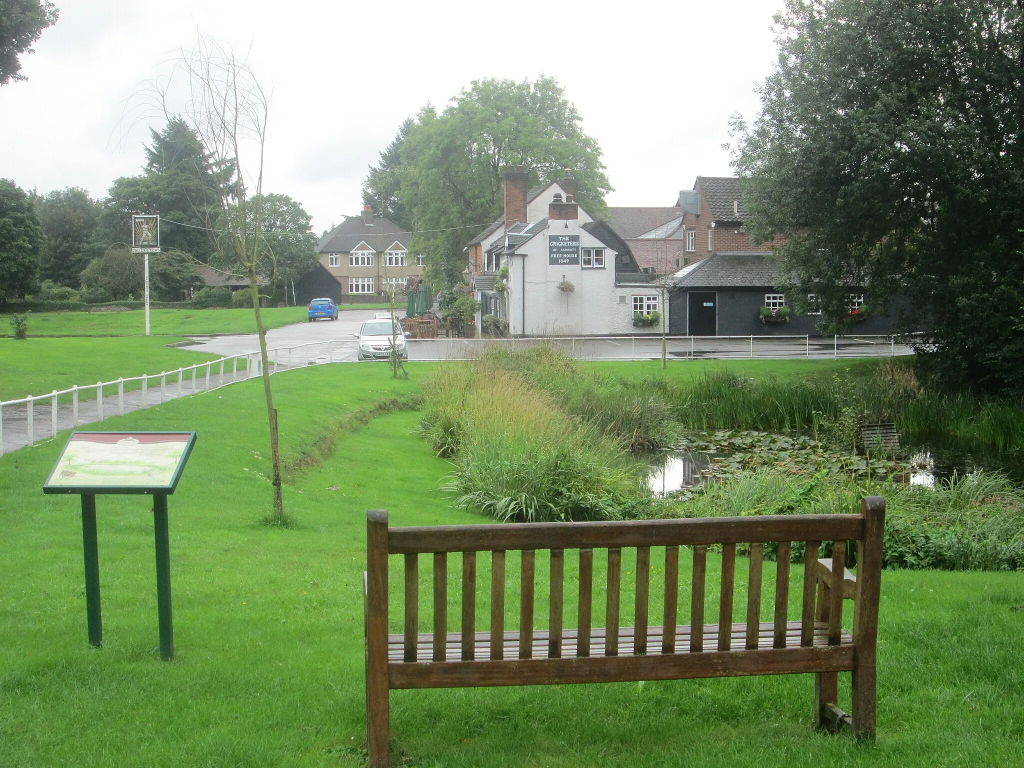 Photo showing: Seat with a view – Sarratt Common