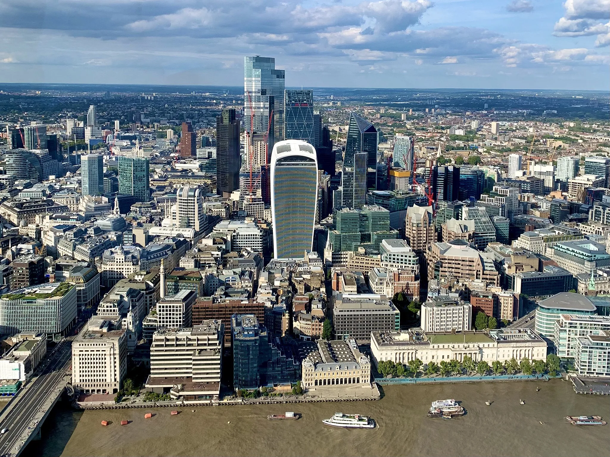 Photo showing: City of London Financial District from The Shard