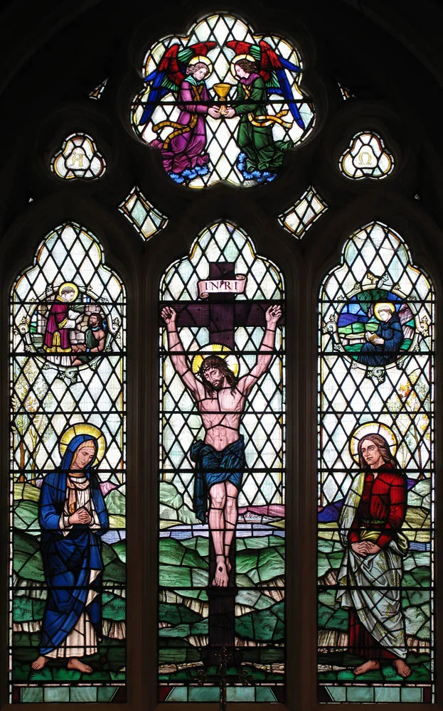 Photo showing: St Leonard, Heston - Window