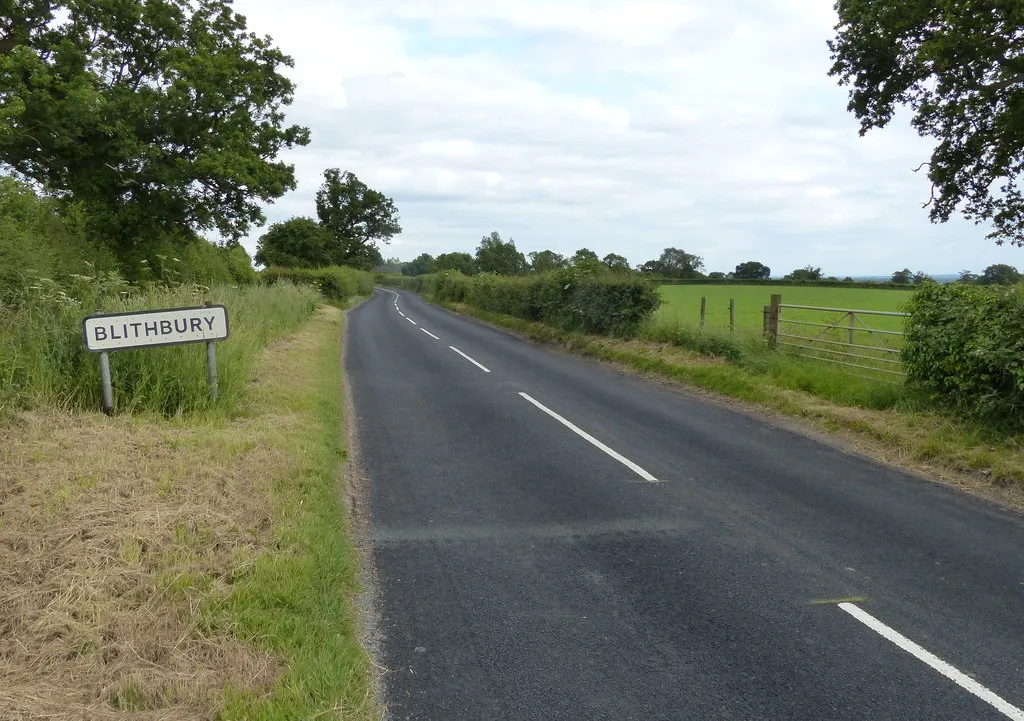 Photo showing: Blithbury Road in Blithbury