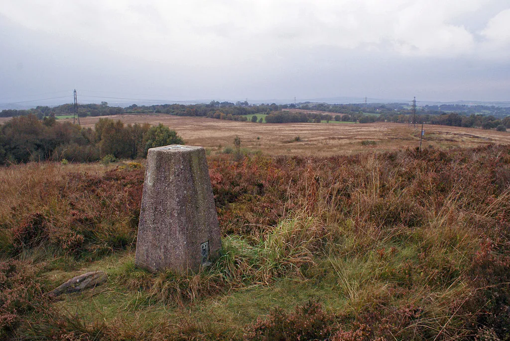 Photo showing: Wetley Moor trig point
