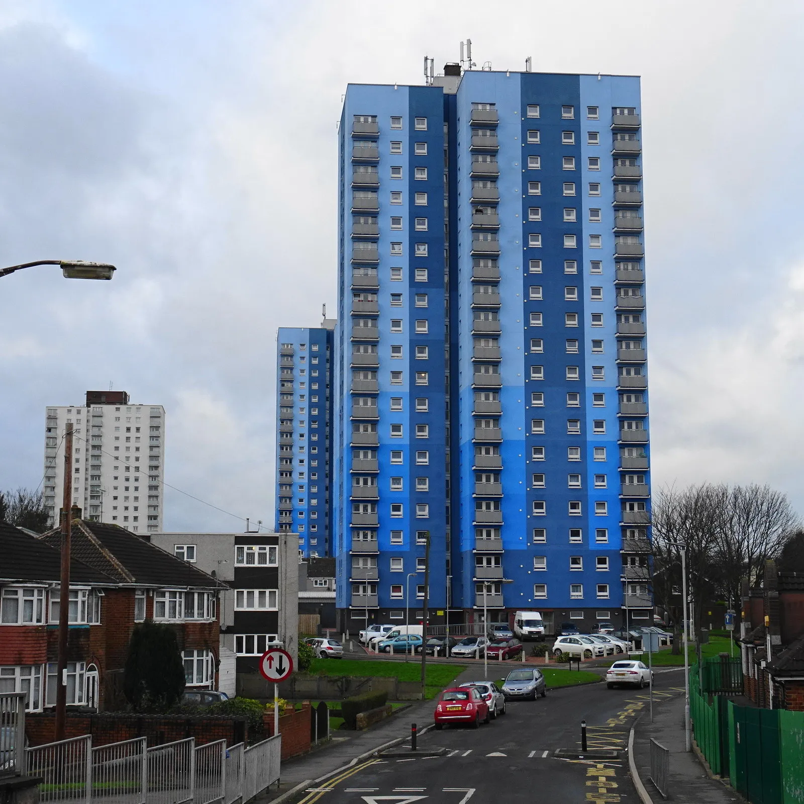 Photo showing: Wednesfield Tower Blocks