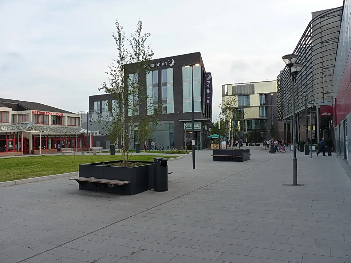 Photo showing: Southwater Phase 1 - new developments at Telford Town Centre