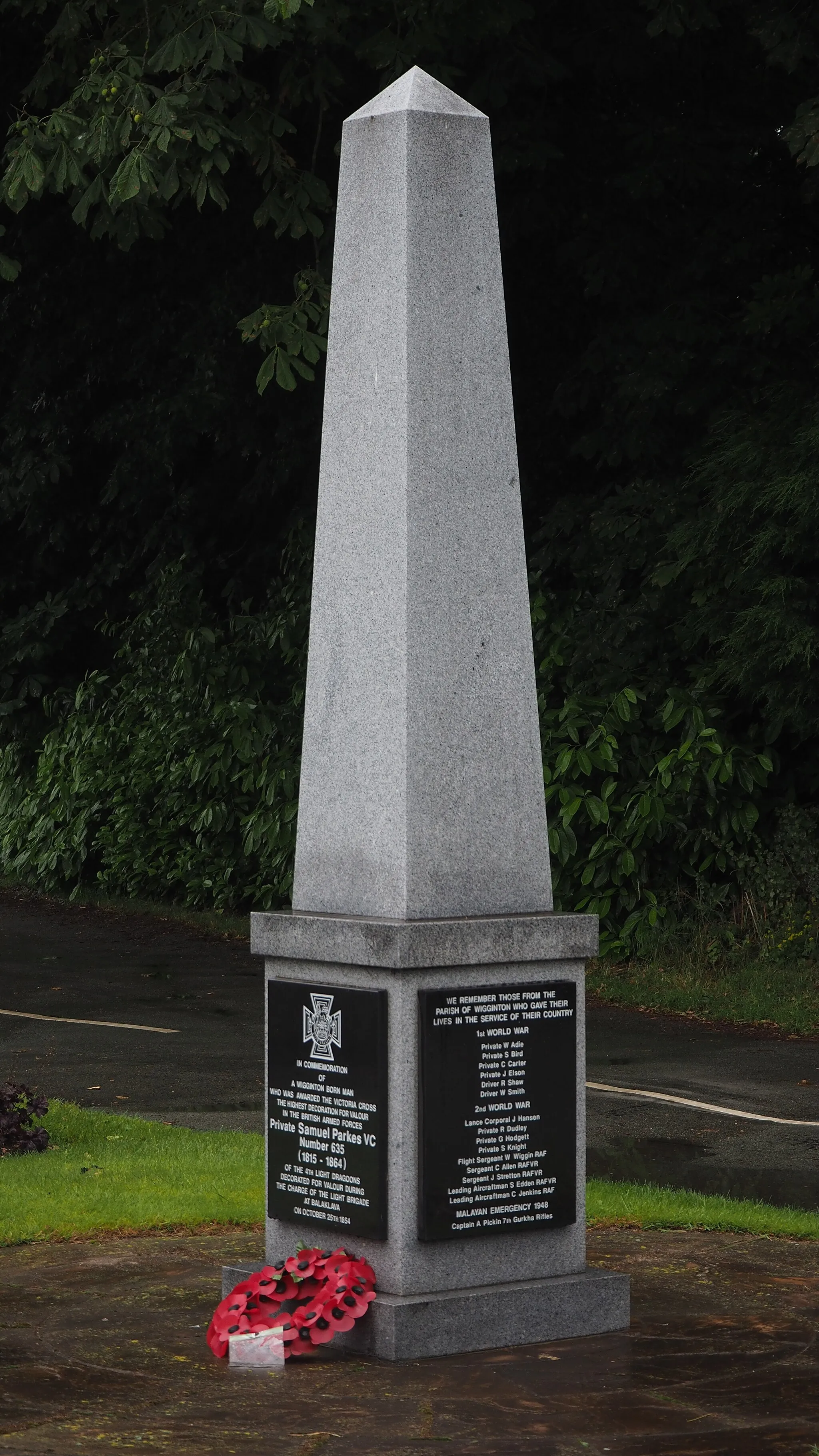 Photo showing: Memorial to a local man and others