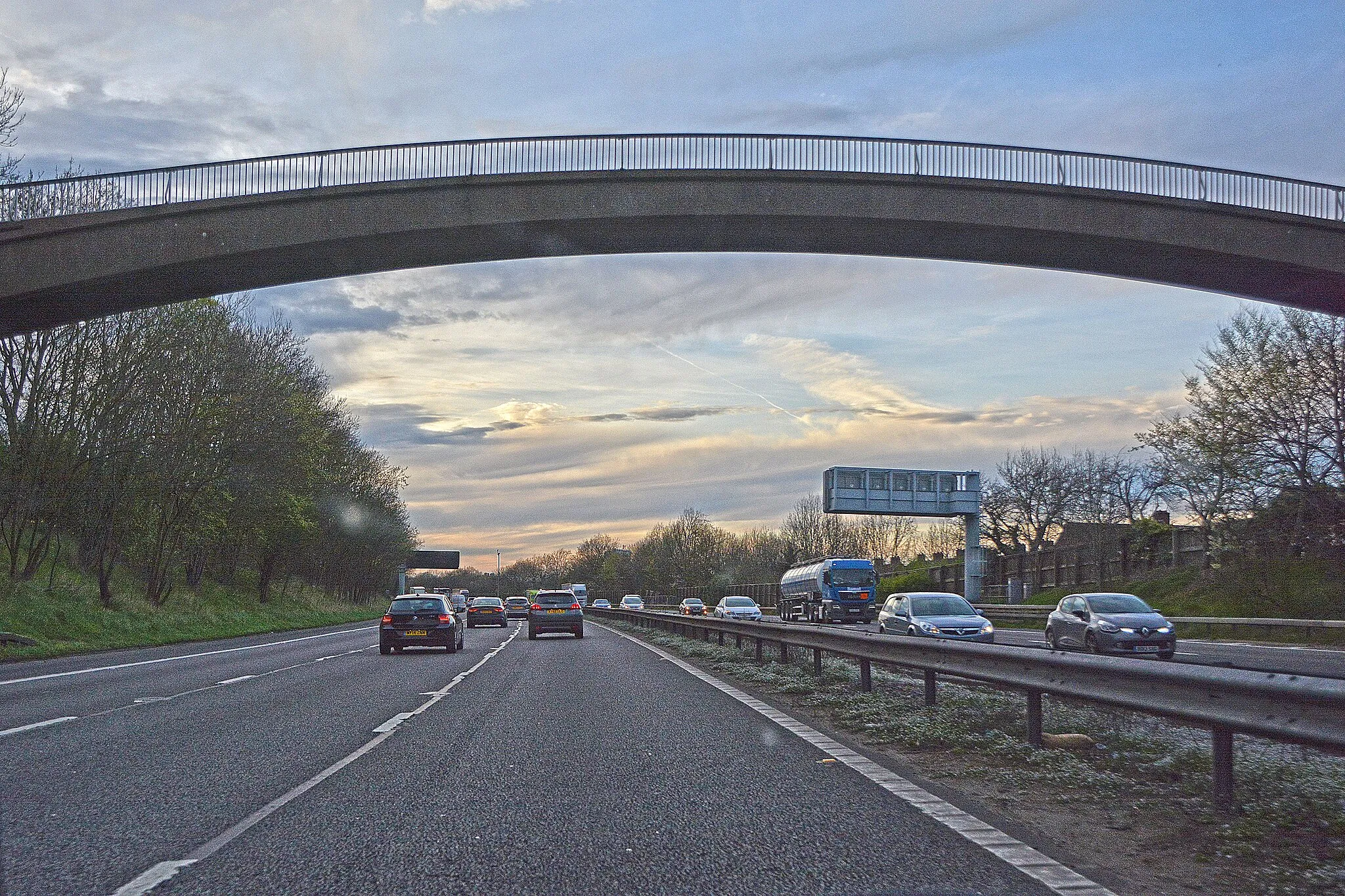 Photo showing: Borough of Stafford : The M6 Motorway