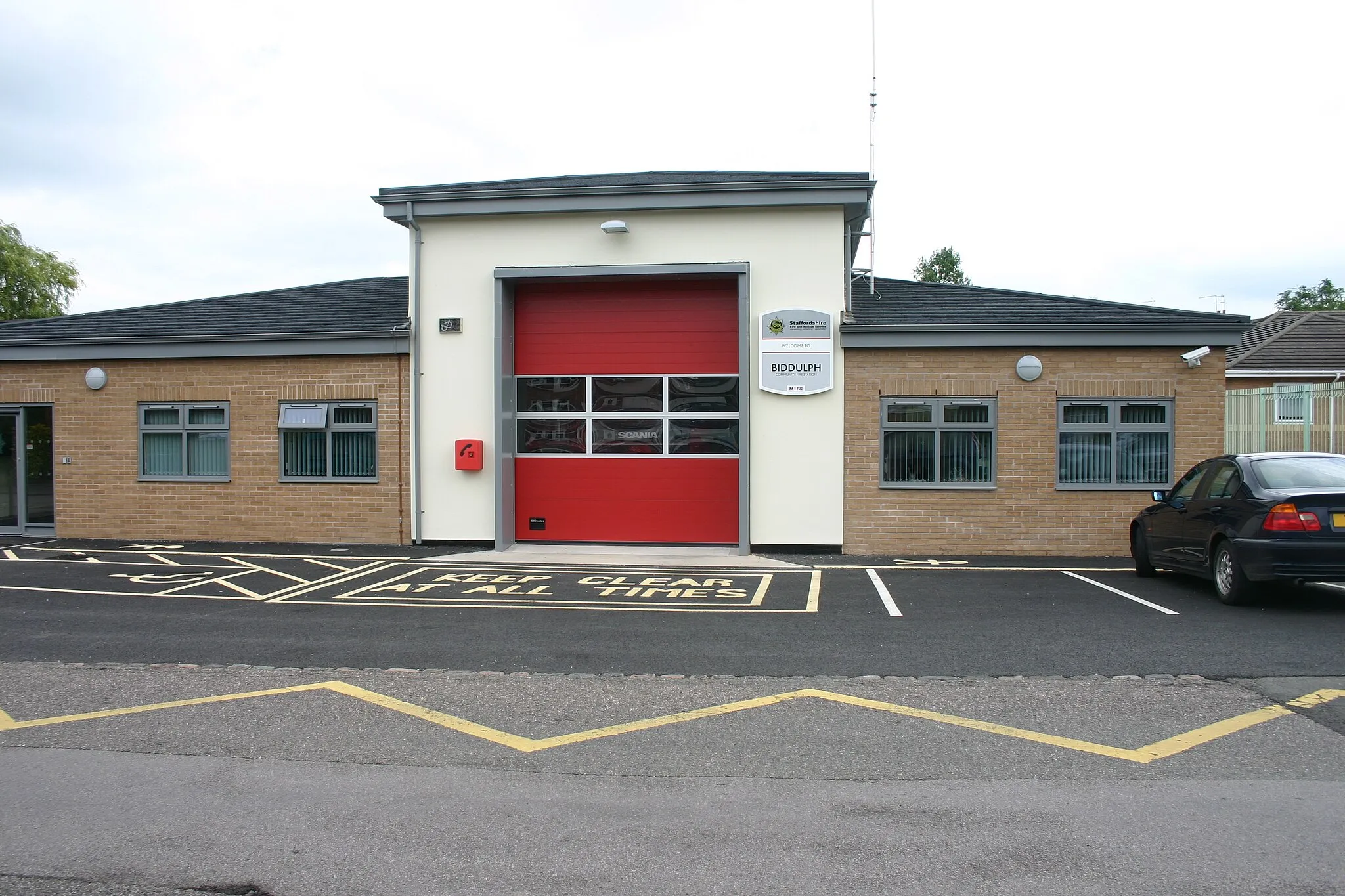 Photo showing: Biddulph Community Fire Station in Staffordshire