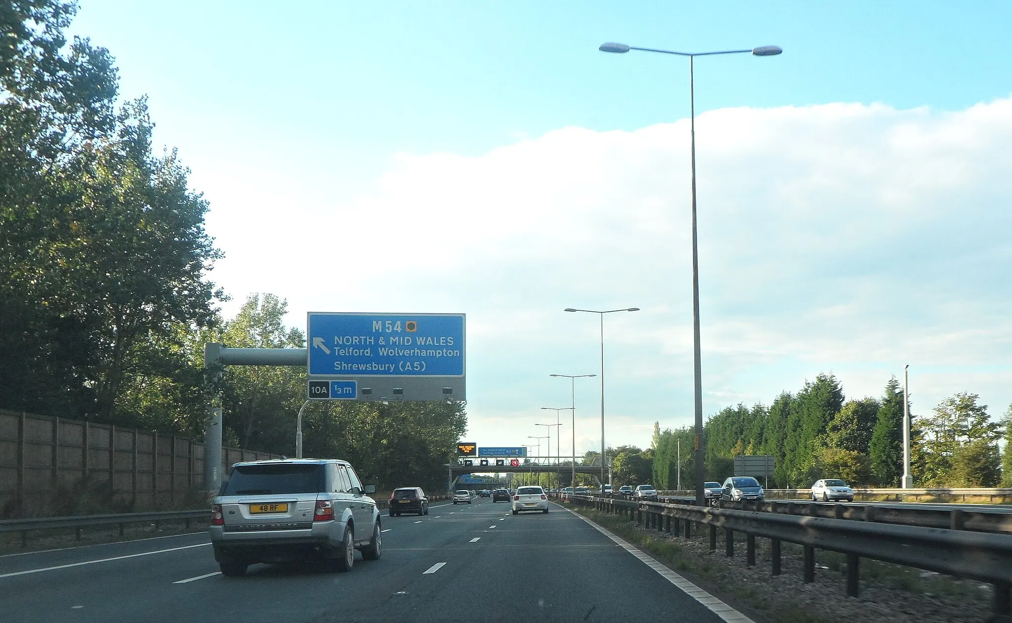Photo showing: Approaching Junction 10A