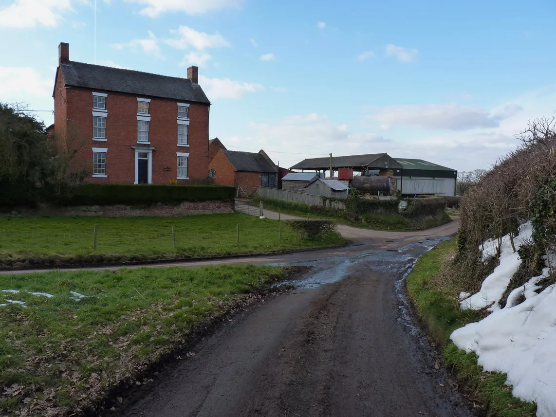 Photo showing: High Onn House and barns