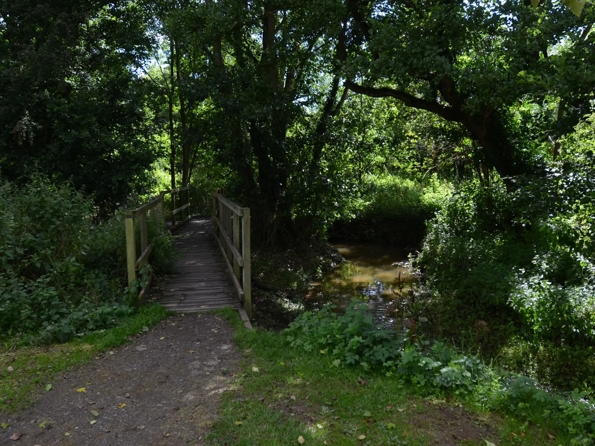 Photo showing: Humphreston Brook flowing through Donington and Albrighton Nature Reserve