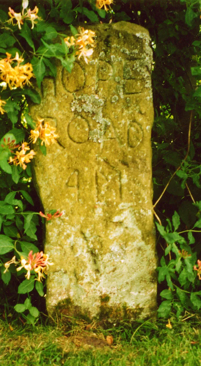 Photo showing: Old Guide Stone by Moscar Cottage, Hollow Meadows, Bradfield parish