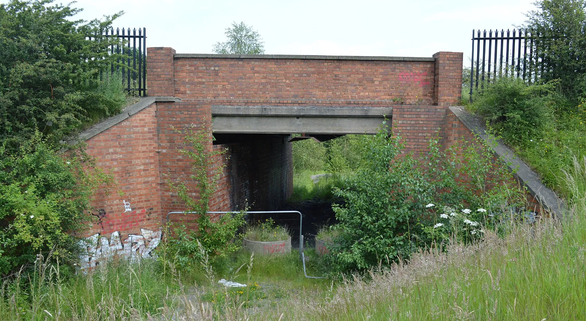 Photo showing: A former pit bridge