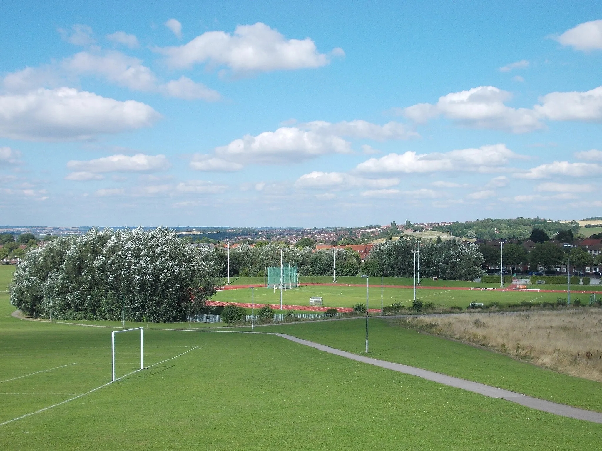 Photo showing: View to Herringthorpe Stadium from Broom Road