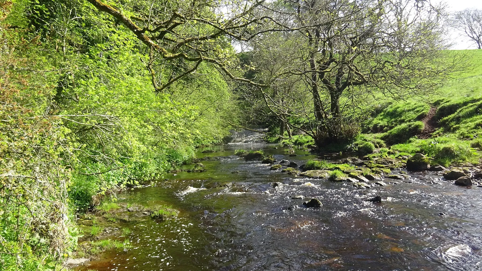 Photo showing: Spectacle E'e mill site on the Kype Water, Sandford, Lanarkshire