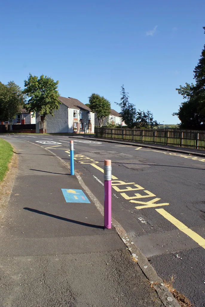 Photo showing: Novelty bollards