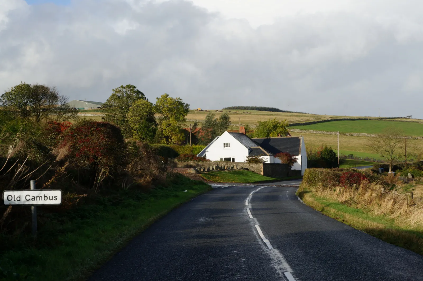 Photo showing: The A1107 at Old Cambus