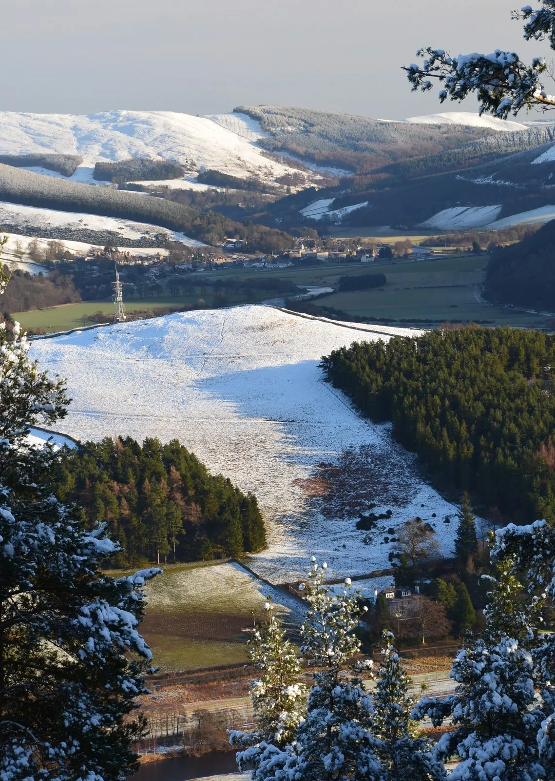 Photo showing: Tweeddale from Wallace's Hill