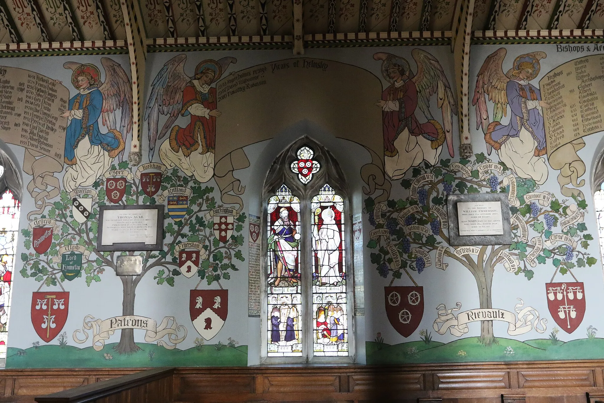 Photo showing: On the north wall of the church