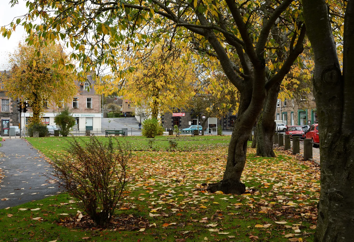 Photo showing: Village green in Earlston