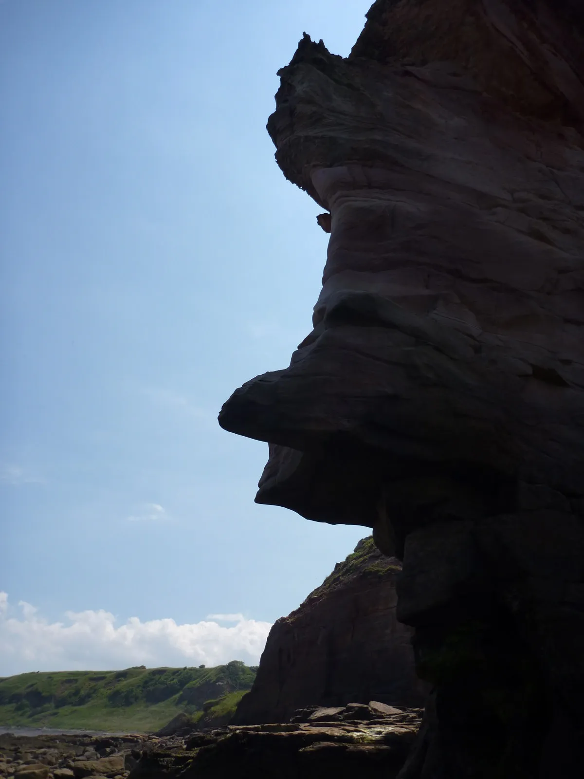 Photo showing: Coastal East Lothian : A Laughing Leonid Brezhnev at Bilsdean