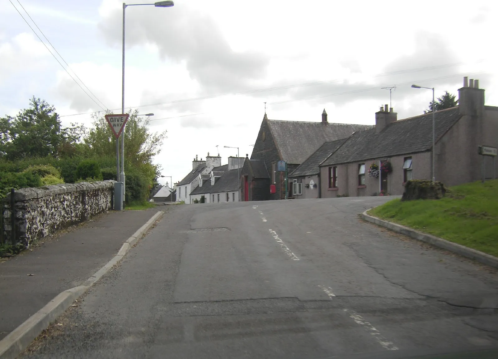 Photo showing: Corsock village hall from the Loch Urr road