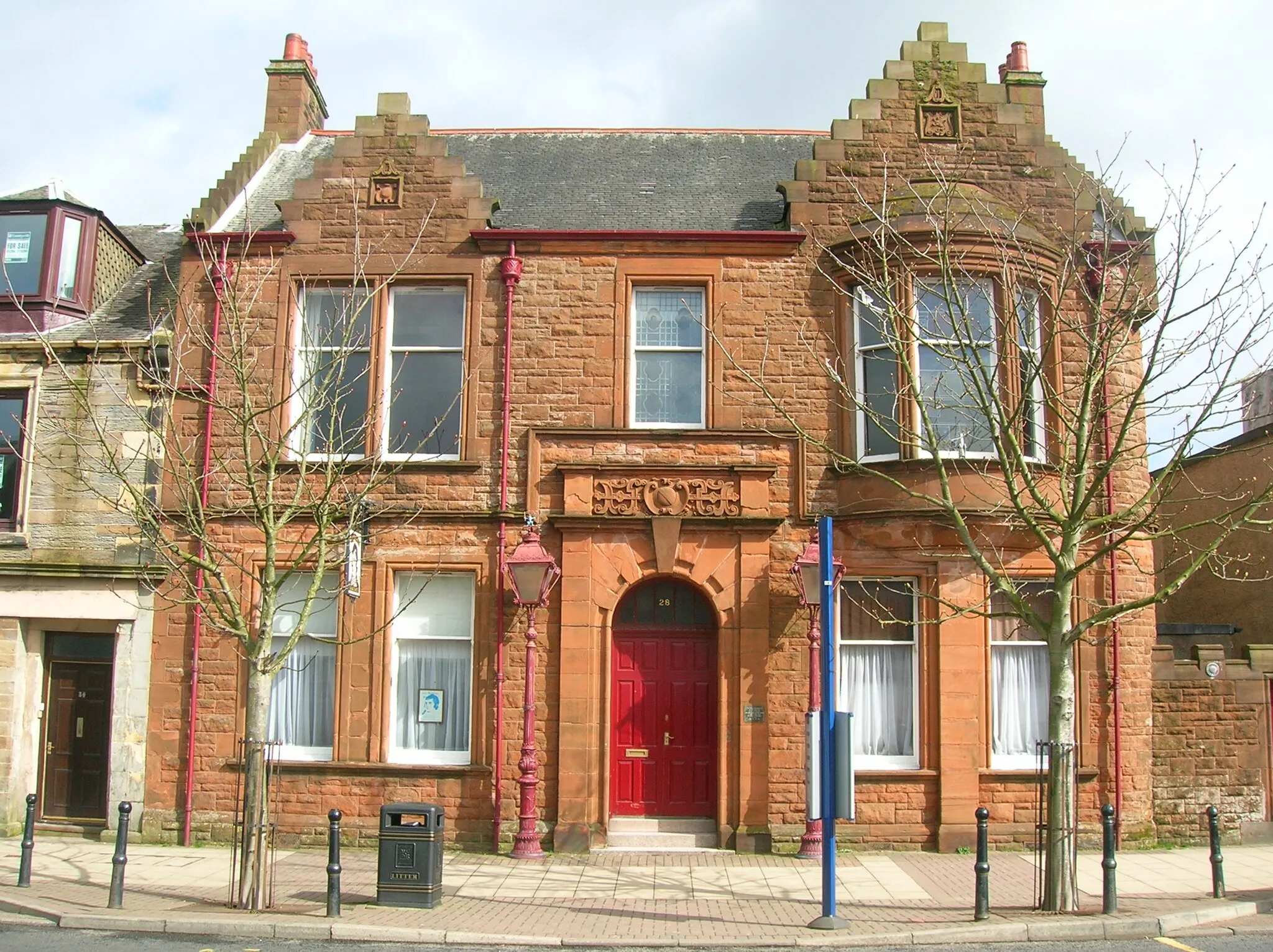 Photo showing: The Irvine Burns Club, 'Wellwood' House, Eglinton Street, Irvine