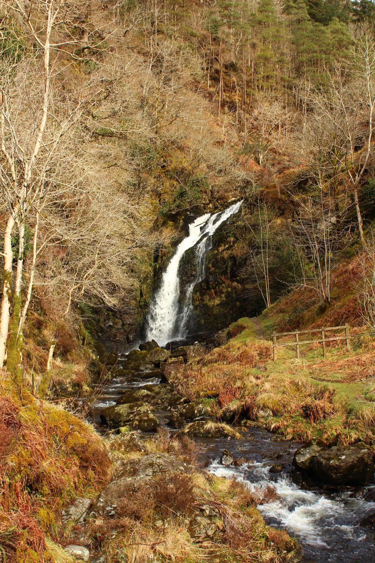 Photo showing: Buck Loup waterfall on the Grey Mare's Tail Burn