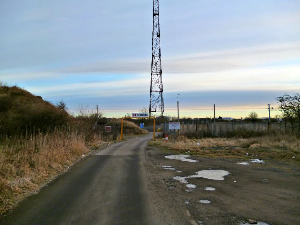 Photo showing: Access road to DB Schenker Kingmoor