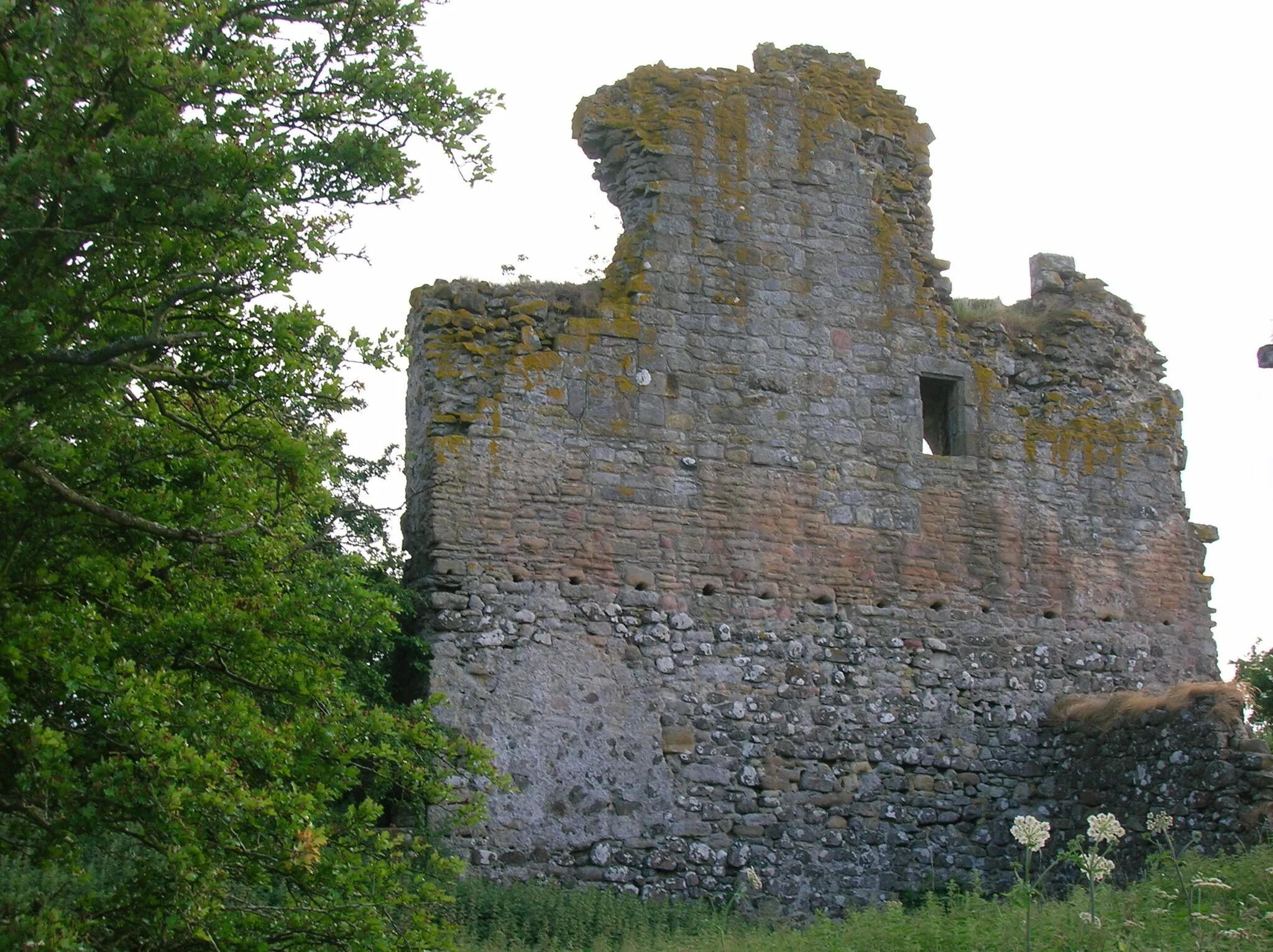 Photo showing: Craigie Castle, Riccarton, East Ayrshire, Scotland. The keep from the West.