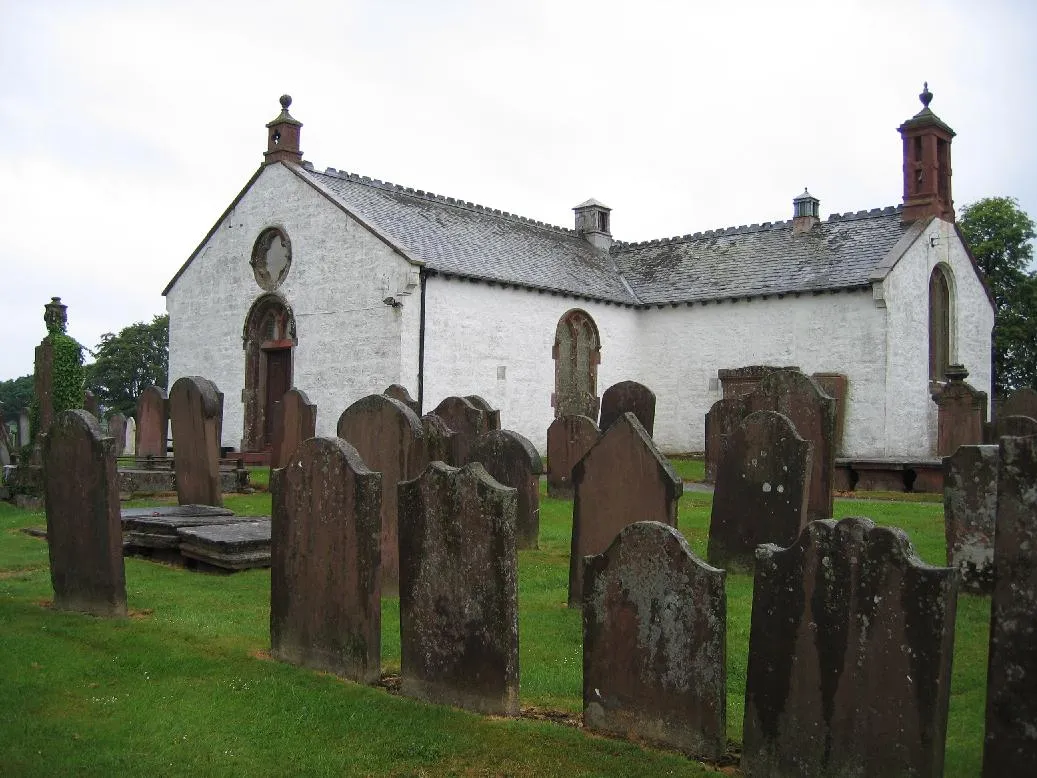 Photo showing: The parish church of Ruthwell, Dumfries, Scotland.